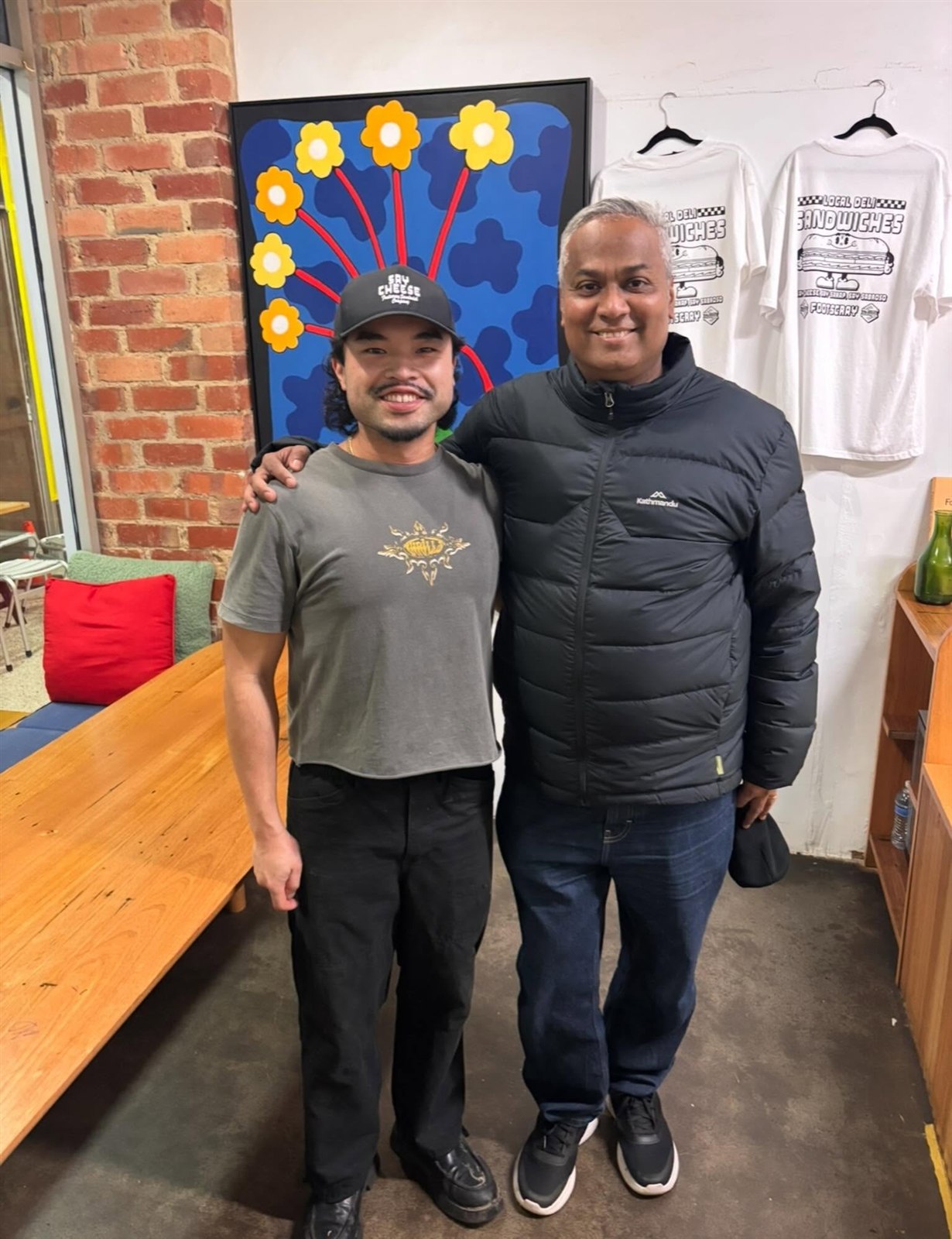 Two community members together indoors